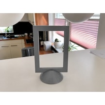 3d Baskı Modern Fotoğraf Çerçevesi - Masaüstü Ve Raf Üstü Dekoratif Resimlik-gri