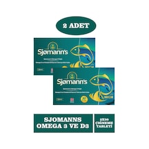 Sjomann's Omega 3 High Takviye Edici Gıda 2 x 30 Çiğnenebilir Jel Tablet