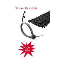 Rutter 3.6x300 Mm Siyah Kablo Bağı 100 Lü Extra Dayanıklı Plastik Cırt Kelepçe Rt-3107