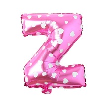 Z Harf Pembe Folyo Balon 16 İnç 40 Cm PEMBE