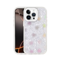 Apple İphone 16 Pro Max Lumi Desenli Kapak - Beyaz 0.2M-Çok Renkli
