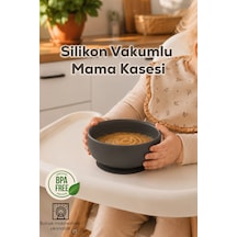 Porsima 34004 Silikon Vakumlu 300ml Mama Kasesi Antrasit
