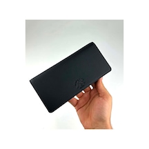 Alphaclub Bag Erkek Hakiki Deri Siyah Telefon Bölmeli Uzun Cüzdan Ve Kartlık Model 2724