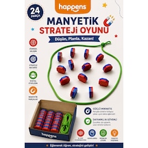 24 Parça Manyetik Satranç Seti- Stones Manyetik Taş Oyunu - Çocuklar Ve Yetişkinler İçin - Mıknatıslı Çeken Taş