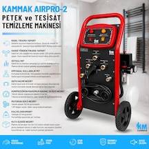 Kammak AirPro-2 750 W Çift Yönlü Kompresörlü Petek Temizleme Makinesi