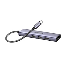 Ugreen Type-c To 4k/60hz Hdmı 3 Usb 3.0 100w Pd Güç Girişi Çoklayıcı Hub Adaptör