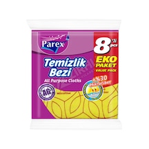 3 Adet Parex Temizlik Bezi %30 Mikrofiber 8'li Renkli