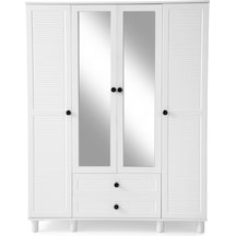 Finike Mdf 4 Kapaklı Dolap-beyaz