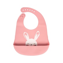 Silikon Mama Önlüğü Pembe Gül Kurusu