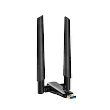 Çift Antenli Ax1800 Mbps Wifi6 Çift Antenli Yüksek Hızlı 2.4g & 5g Destekli Kablosuz Usb Adaptörü