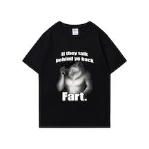 Flood Of Style Osuruk Kurt Kelimenin Tam Anlamıyla Bana Grafik T-shirt Erkek Kadın Komik Giyim Harajuku Siyah
