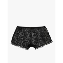 Koton Dantelli Boxer Şort Siyah 5wlk80039mk Siyah