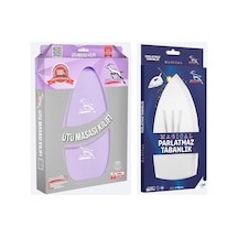 Eym Gazella Ütü Altlığı + Ütü Masası Kılıfı Bezi 50 X 135 Cm Lila Çok Renkli