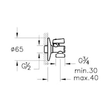 A45228 Mini Çamaşır Musluğu