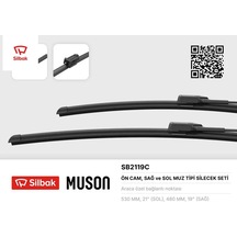 Silecek Süpürgesi 530/480mm Muz Tipi Seat Cordoba V 04/06 - Ibıza 04/06 Polo 05-09 Sılbak