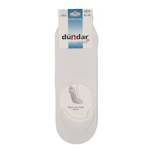 Dündar Çorap Plus Erkek İnce Babet Dikişsiz Beyaz 6'lı 8207 Beyaz