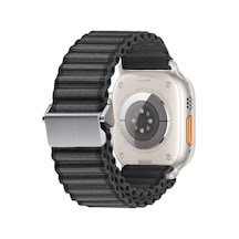 Watch 7 45mm Uyumlu Zore Krd-123 Naylon Kumaş Hasır Örgülü Kordon-siyah