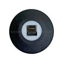 Usb Type C Girişi İkili İphone Şarj Cihazı 2.4ah Siyah Kasa - Led Işık-429