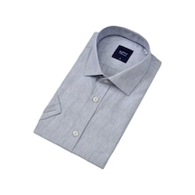 Erkek Klasik Çizgili Kısa Kol Gömlek 9493 Bgl-st04580 İndigo