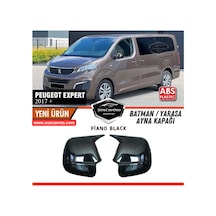 Peugeot Expert 2017 Sonrası Uyumlu Batman Yarasa Ayna Kapağı Piano Black Abs Plastik Sağ Sol Takım 00 Şüscaroto Aksesuar
