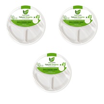Ambalaj Marketim Roll-up Ekolojik 3 Bölmeli Karton Tabak 26 Cm 25 Adet