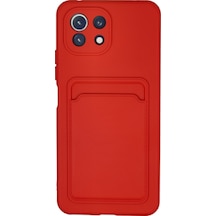 Mi 11 Lite Kılıf Kelvin Kartvizitli Silikon - Kırmızı Bzsxx00 1