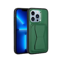 Nihcase Apple Uyumlu iPhone 12 Pro Kılıf Memo Kartlıklı Standlı Pu Deri Kapak