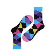 The Socks Company Desenli Kadın Soket Çorap 270k Çok Renkli