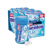 Mentos Pure Fresh Nane Aromalı Şekersiz Draje Sakız 4 Adet * 60 G