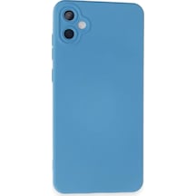 Newface Samsung Galaxy A05 Kılıf Nano İçi Kadife Silikon - Mavi
