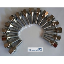 Bijon Takımı Krom Kaplı M12 x 1.25  Aa=17 MM Diş=28 Boy=56 MM Takım 16 Adet