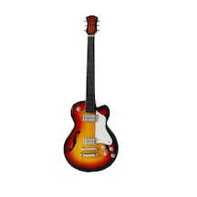 El Yapımı 1/4 Ölçek Minyatür Elektro Gitar Gibson Es-275 Sunburst
