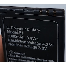 Lipo Li-po Li-polymer Batarya 1000mah 3.8 Volt Telefon, Navigayon