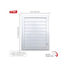 Plastik Menfez 40 Cm 40 Cm Banyo Ve Wc Havalandırma Menfez
