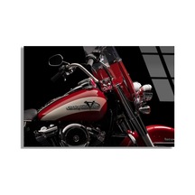 Harley Motosiklet Cam Tablo 50x35 Cm