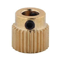 Koodmax 3 Adet Mk8 Extruder 20 Diş 5mm Pirinç Özel Tel Besleme Ekstrüzyon Tekerleği Dişlisi