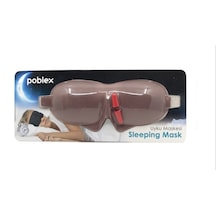 Poblex 3d Uyku Maskesi Kahve Rengi + Kulak Tıkacı