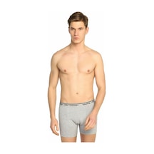 12 Adet Gri Renk Likralı Boxer 0060 Gri