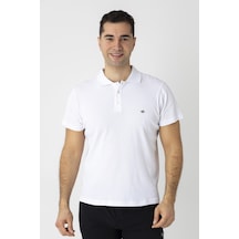 Crozwise Pamuk Pike Waffle Polo Yaka Tişört Beyaz 7152-08 Crozwise Pamuk Pike Waffle Polo Yaka Tişört Beyaz 7152-08