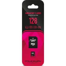 Powerway 128 GB MicroSDHC Hafıza Kartı + Adaptör