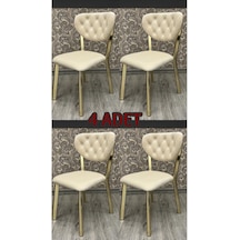 Elma Sandalye 4 Lü Mutfak Sandalyesi Elma Sandalye Gold