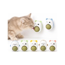 Tr Kedi Nanesi Oyuncağı 2 Adet - Duvara Yapışan 360 Dönen Catnip Topu - Kapaklı Kedi Otu Yalama Topu - Sevimli H