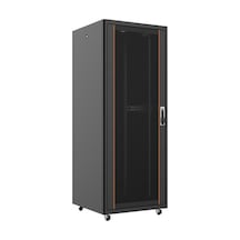 AGER 26U 800x800mm Dikili Tip Siyah Kabinet Vega AG-VB26U8080S1 Cam Kapak
