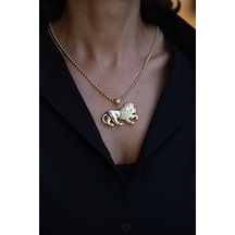 Yenigün Kuyumculuk 14 Ayar Altın Top Zincirde Aslan Kolye Klu22782-znc22920