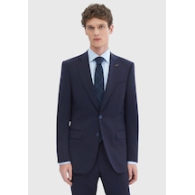Ramsey Lacivert Düz Thin&taller Slim Fit %100 Yün Takım Elbise