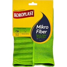 Koroplast Mutfak Yağ & Kir Söker Mikrofiber Temizlik Bezi Yeşil 30 x 30 CM