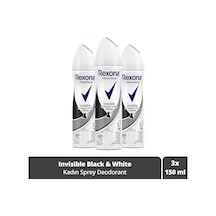 Kadın Deodorant Sprey Invisible On Black White Clothes 150 Ml X3 Adet
