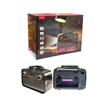 Mey İthalat Müzik Kutusu Bluetooth Bağlantılı El Fenerli Nostaljik Tasarım Radyo