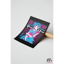Sailor Moon Mercury Poster, Çerçevesiz Yüksek Kalite Duvar Afişi - Anime Severlere Özel Hediye