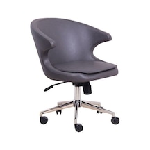 Koltukstilim Koket Gri Deri Çalışma Koltuğu Diğer